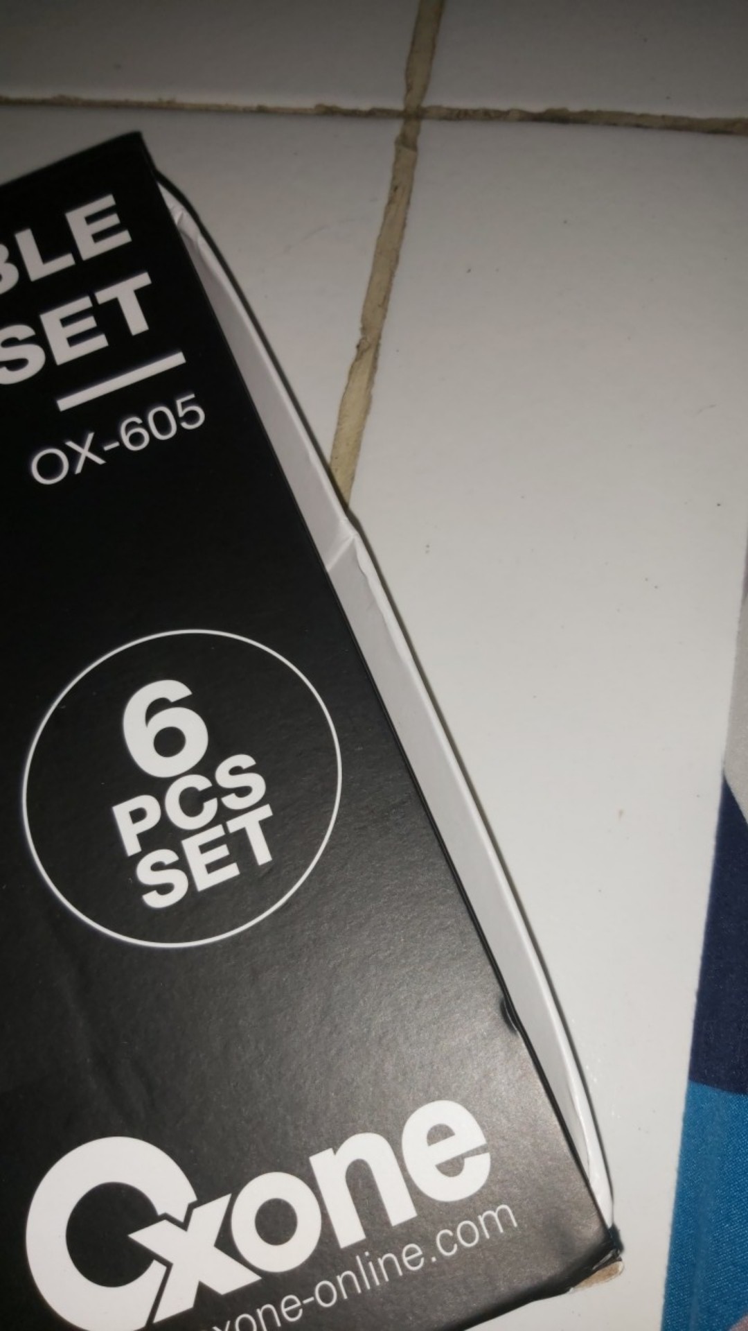 Oxone Black Marble Knife Set Ox-605 Pisau Set 100% Original