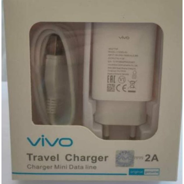 CHARGER VIVO V1020D-EU MICRO USB SUPPORT FAST CHARGING 2A ORIGINAL 100% v1020 CHARGER VIVO Y51 Y55