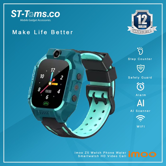 Dijual Imoo Z6 Watch Phone Water Smartwatch HD Video Call - Hijau Murah