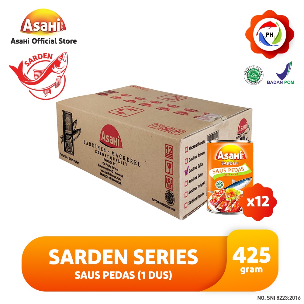 

AsaHi Sarden Saus Pedas 425gr - 1 Dus