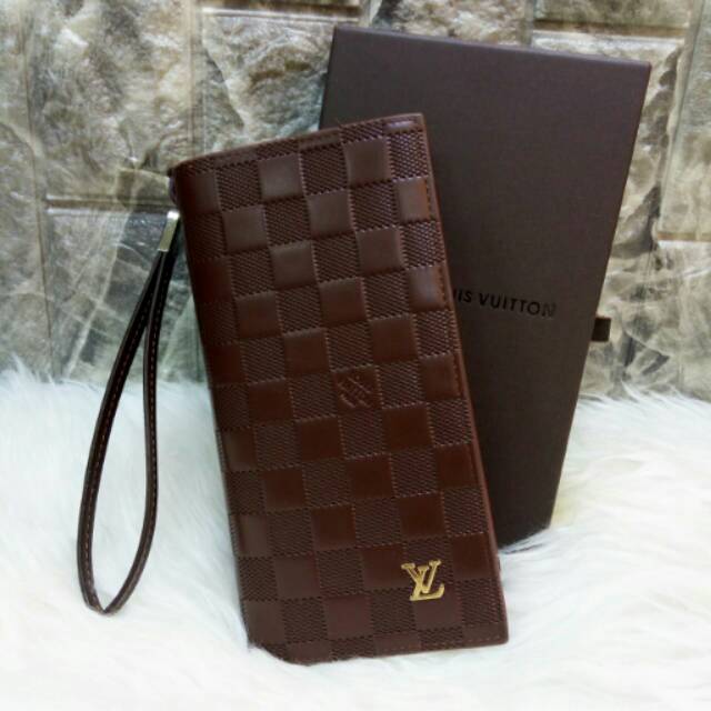 Dompet LV mona Eb #Super (kulit embos) 20x10