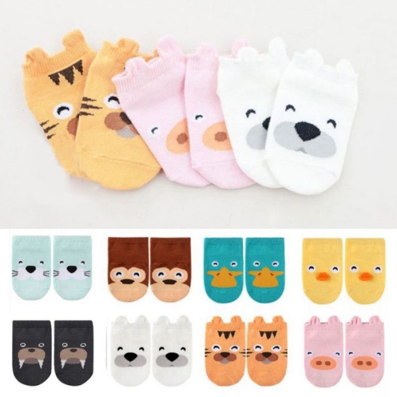 Kaos Kaki Bayi Motif Hewan Lucu dan Imut Harga Murah - Balita - Anak / Baby socks