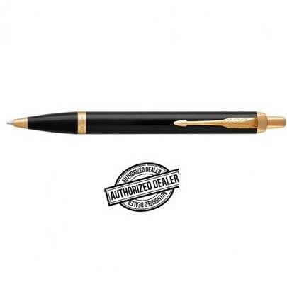 

Pulpen PARKER IM Black Gold Trim Premium Ball Pen Original Resmi