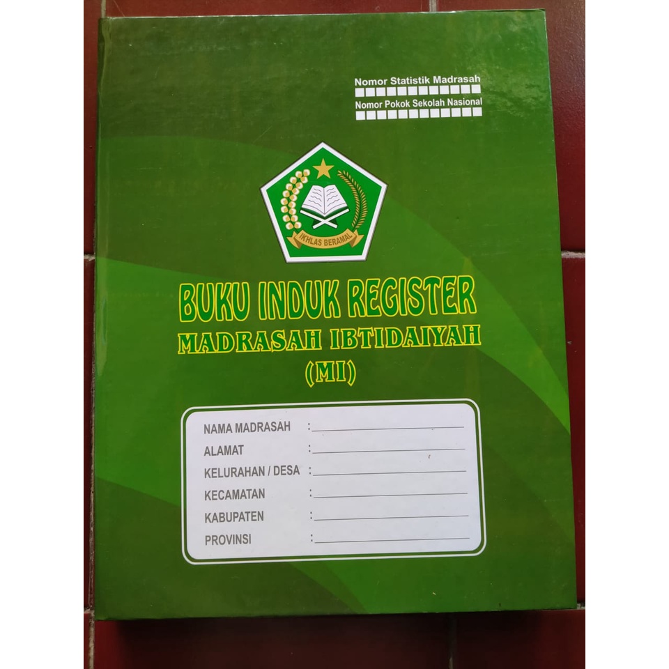 

Buku Induk Register untuk MI / MTs / MA / Muhammadiyah