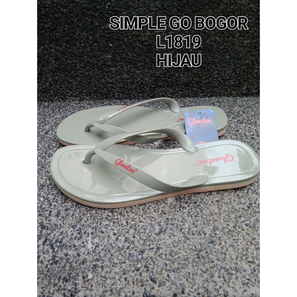 SANDAL FLAT WANITA JELY BEKRO L-1819 POLOS 37-41