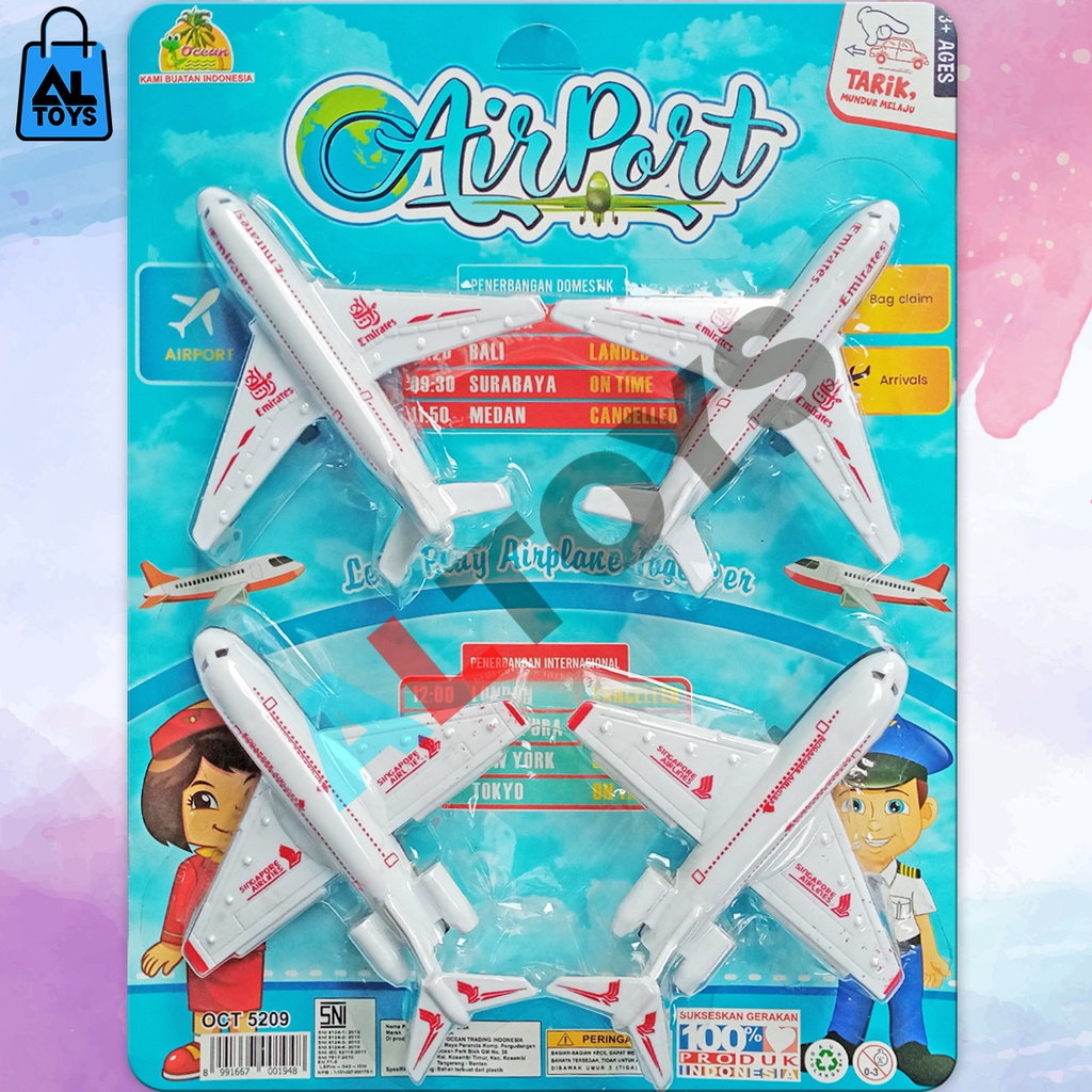 Mainan Pesawat Terbang Set Boarding Airport / Airplane Toys