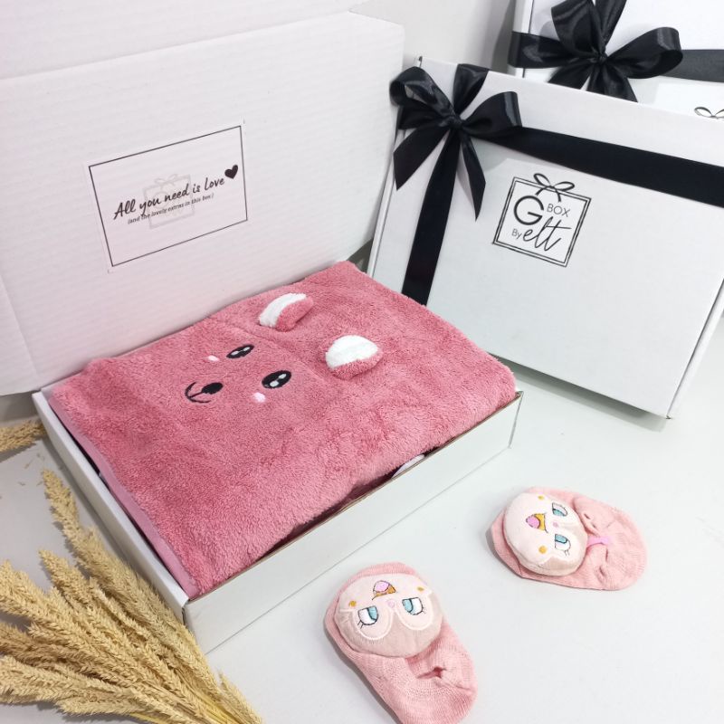 [HANDUK KARAKTER] HAMPERS BABY BORN HAMPER BAYI GIFT BOX BAYI