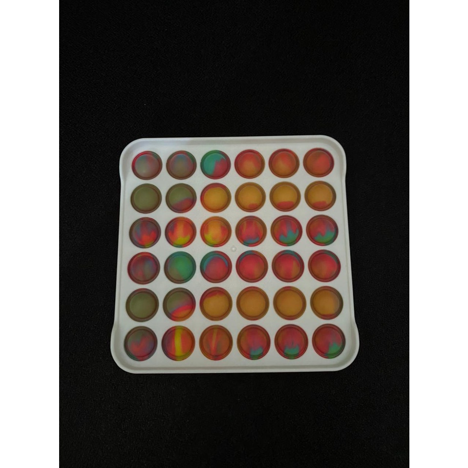 MMTOYS CM-P19 Fidget Toys Pop It PLASTIK Gelembung Dorong Permainan Anak Papan Pelangi Populer-4