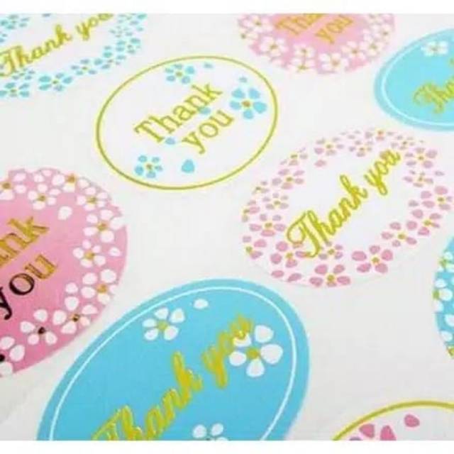 LABEL STICKER THANK YOU HANTARAN MAKANAN PAPER TAG LABEL TAG