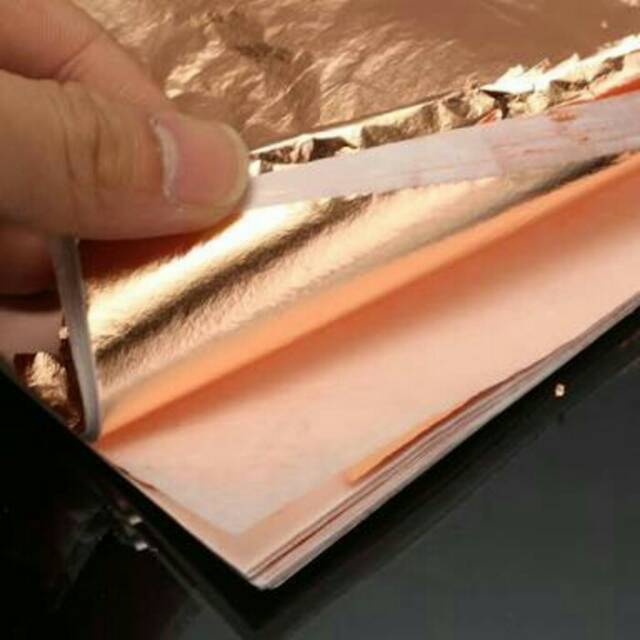 Kertas Slime Foil Gold Paper 14 x 14 cm