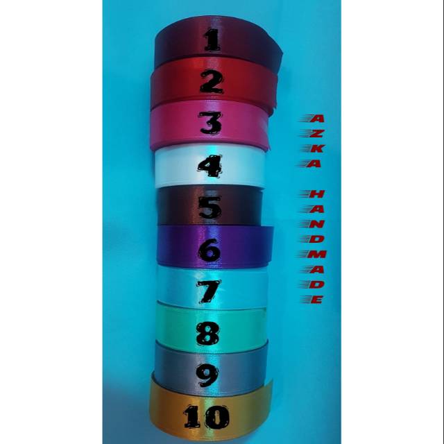 

pita satin 1" (2,5 cm) gratis bros