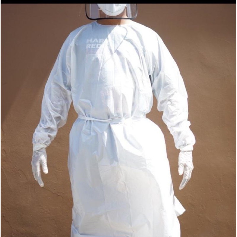 APD Apron lengan panjang Disposible Gown Medis