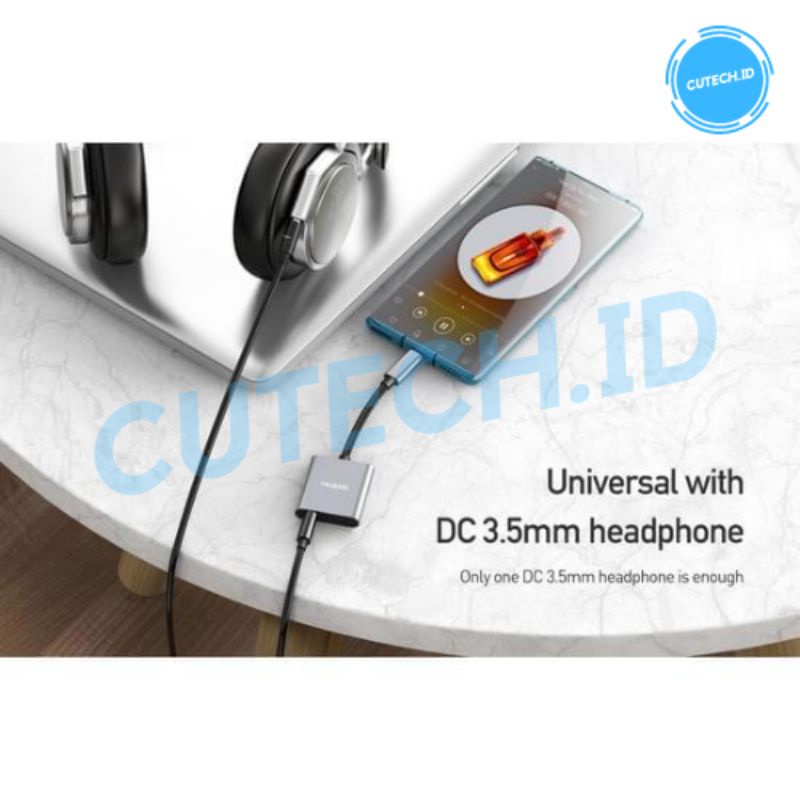 MCDODO CONVERTER SPLITTER USB TYPE C TO JACK 3.5MM + TYPE C