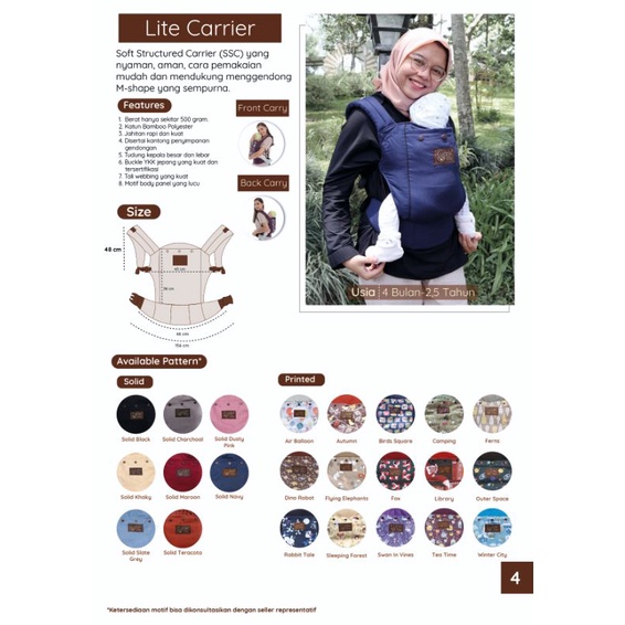 Gendongan Bayi Cuddleme Lite Carrier SSC Gendongan M SHAPE Gendongan Ergonomis Cuddle Me Lite Carier