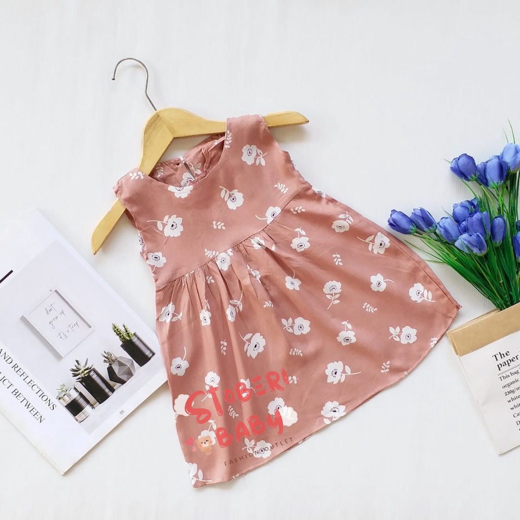 stoberi baby - BBB DRESS SELLENAA dress anak perempuan bayi motif bunga lucu PART1