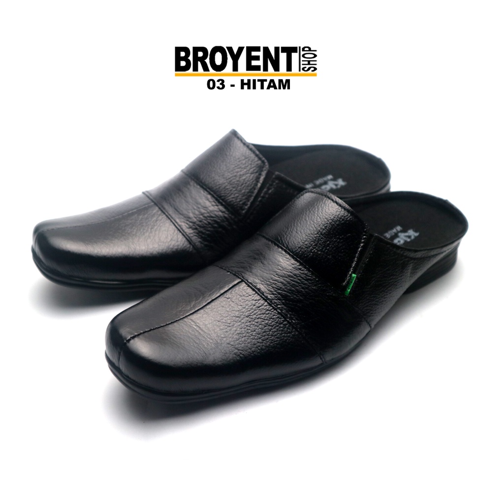 Sandal Sepatu Pria Bustong Kulit Asli B03