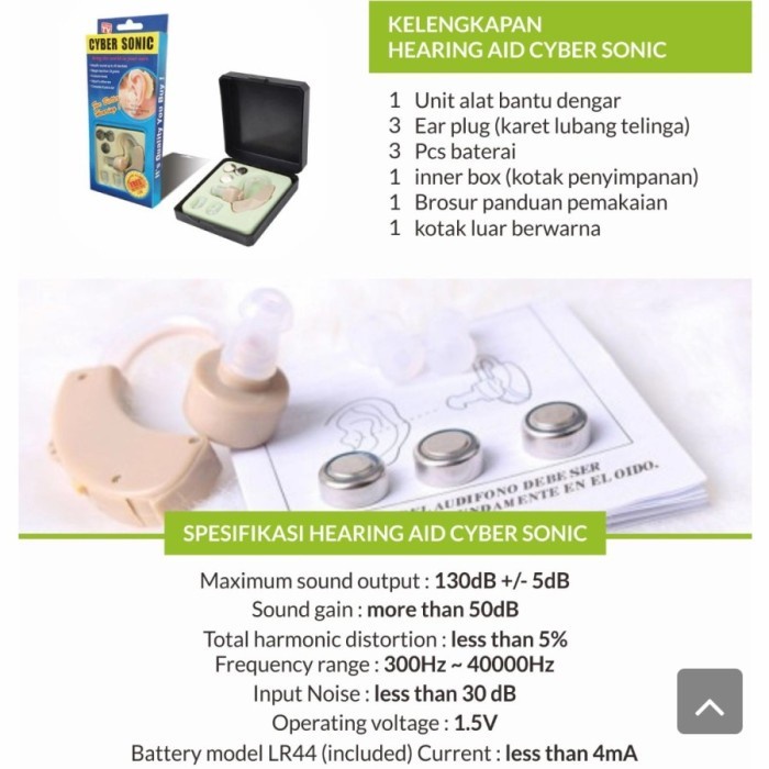 QUALITY Alat Bantu Dengar/ Hearing AID Cyber Sonic