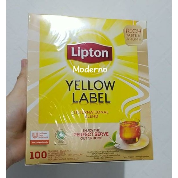 Jual Lipton Yellow Label Tea International Blend 100 Sheet Unenvelope