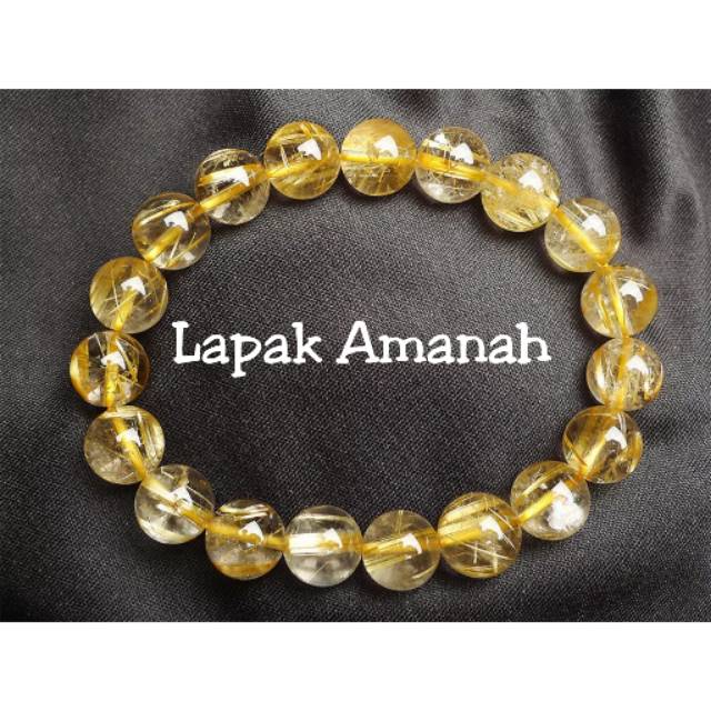 Gelang Batu Rambut Serat Cendana Asli Original Stone