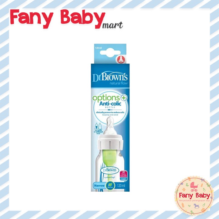 DR BROWNS BOTTLE OPTIONS+ STANDARD NECK 120ML / SB 41005