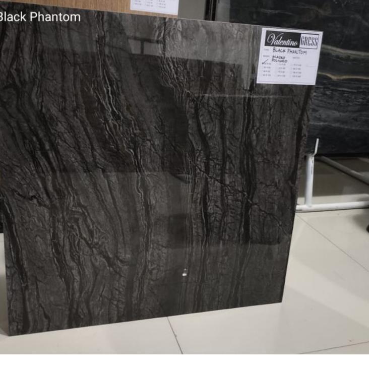 Murah Keren Granit Valentino gress 60x60 Hitam Granit motif dasar gelap