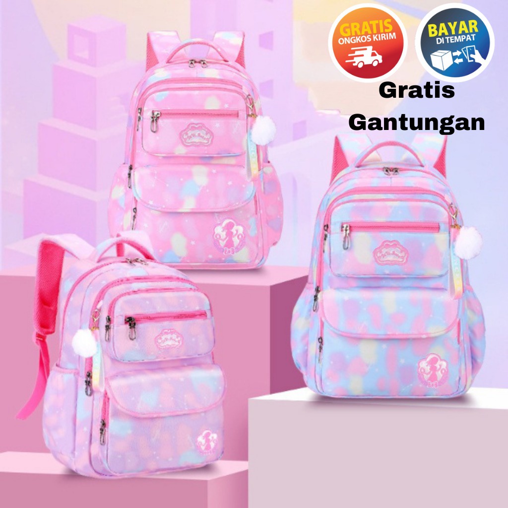 MIKADO - BK118 TAS SEKOLAH ANAK PEREMPUAN TAS RANSEL SEKOLAH ANAK RANSEL ANAK PEREMPUAN