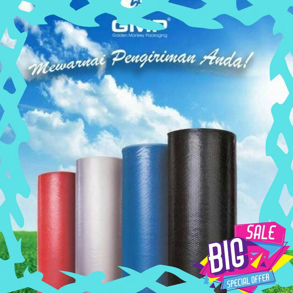 

BIG PROMO Bubblewrap Roll Tebal Plastik Bungkus Packing GMP 125 x 5 CM Bening Hitam