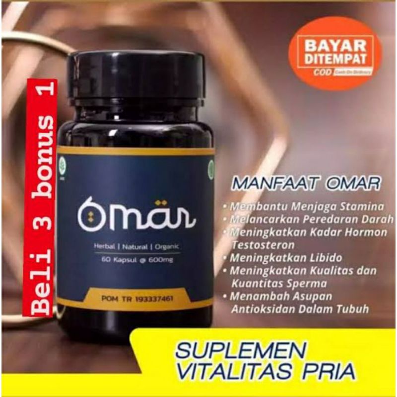 OMAR obat stamina kuat pria BPOM herbal ampuh TERLARIS COD