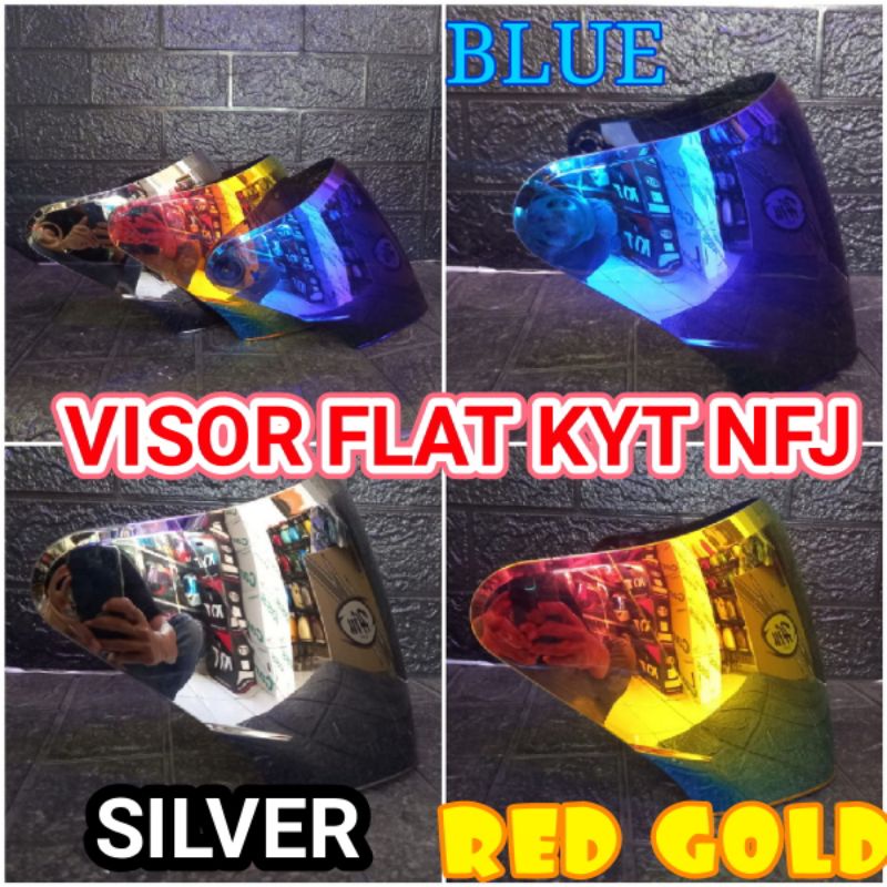 VISOR IRIDIUM KYT NFJ NORISK / FLAT VISOR NFJ / VISOR NFJ