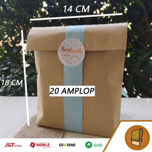 

Amplop Packing Kertas Samson A4 18x14cm Amplop Polos Coklat Packaging Olshop Cokelat A4