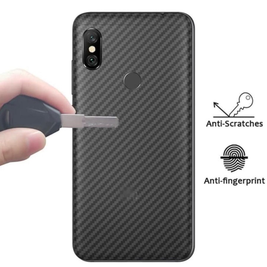 Back skin karbon atau gaskin carbon 3d redmi s2, anti gores anti jamur anti licin