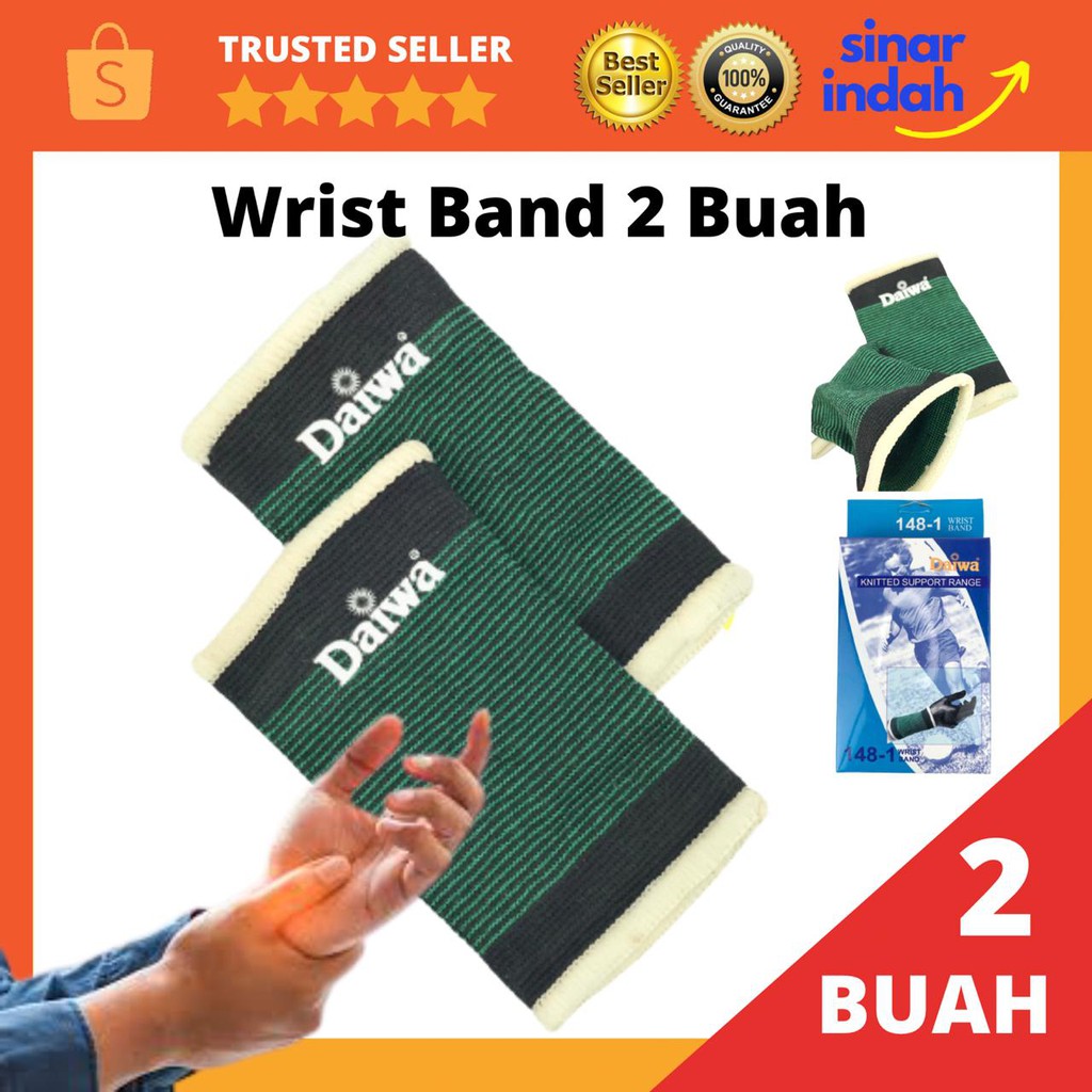 Wristband 2 Buah Tenis Wrist Support Wrist Band Hand Band Badminton