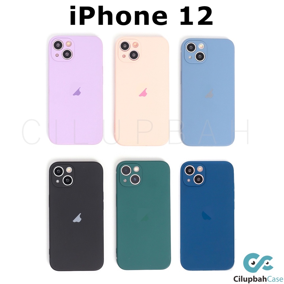 Edge Silicone Matte  Soft Case Lens Cover for iPhone 12 13 MINI PRO MAX