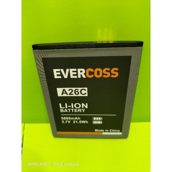 Baterai battery batrai batre Evercoss A26C original