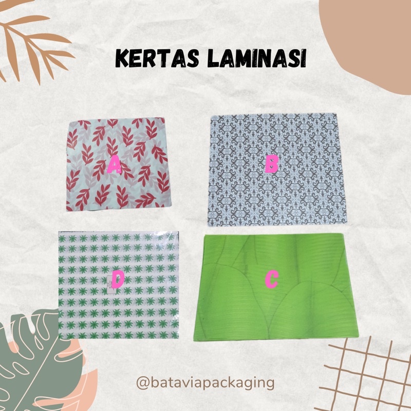 

kertas laminasi nasi / kertas kfc per 100 lembar (pilih motif)