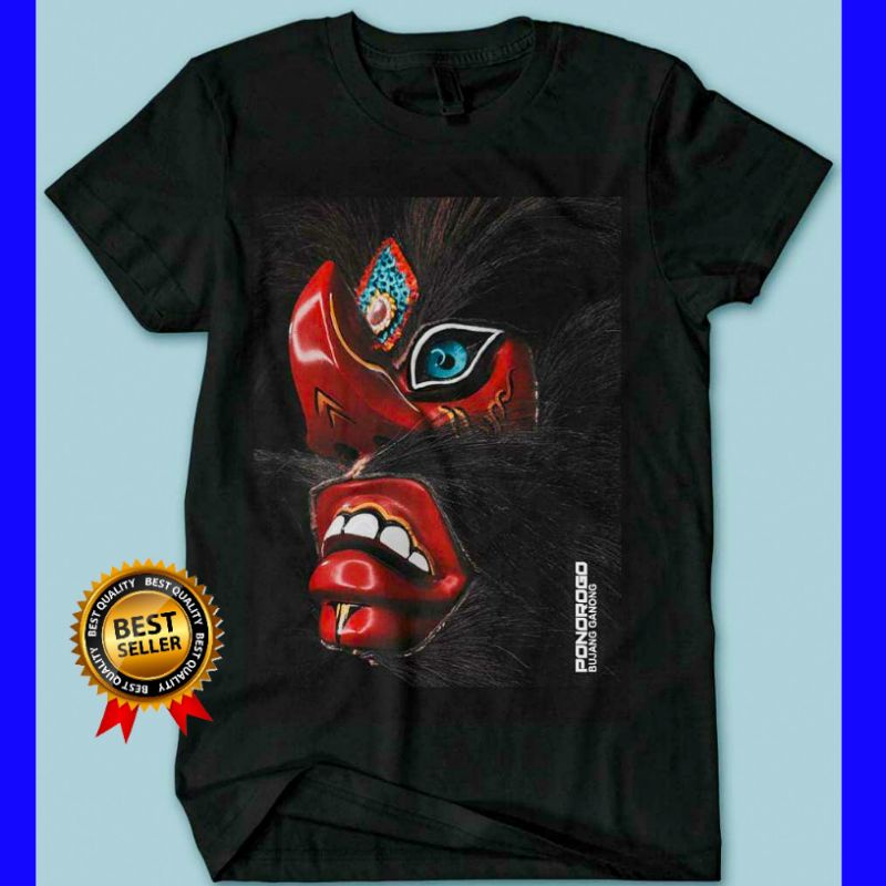 KAOS BUDAYA BUJANGGANONG (bisa bayar di tempat) / KAOS GANONGAN / KAOS PONOROGO / KAOS REOG / REYOG