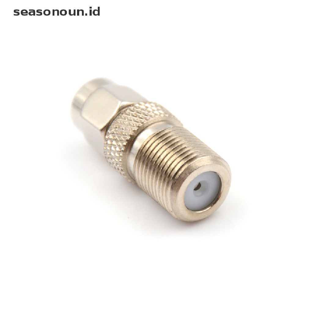 Adaptor Konektor Koaksial Tipe F Female Ke SMA Male Plug Warna Silver