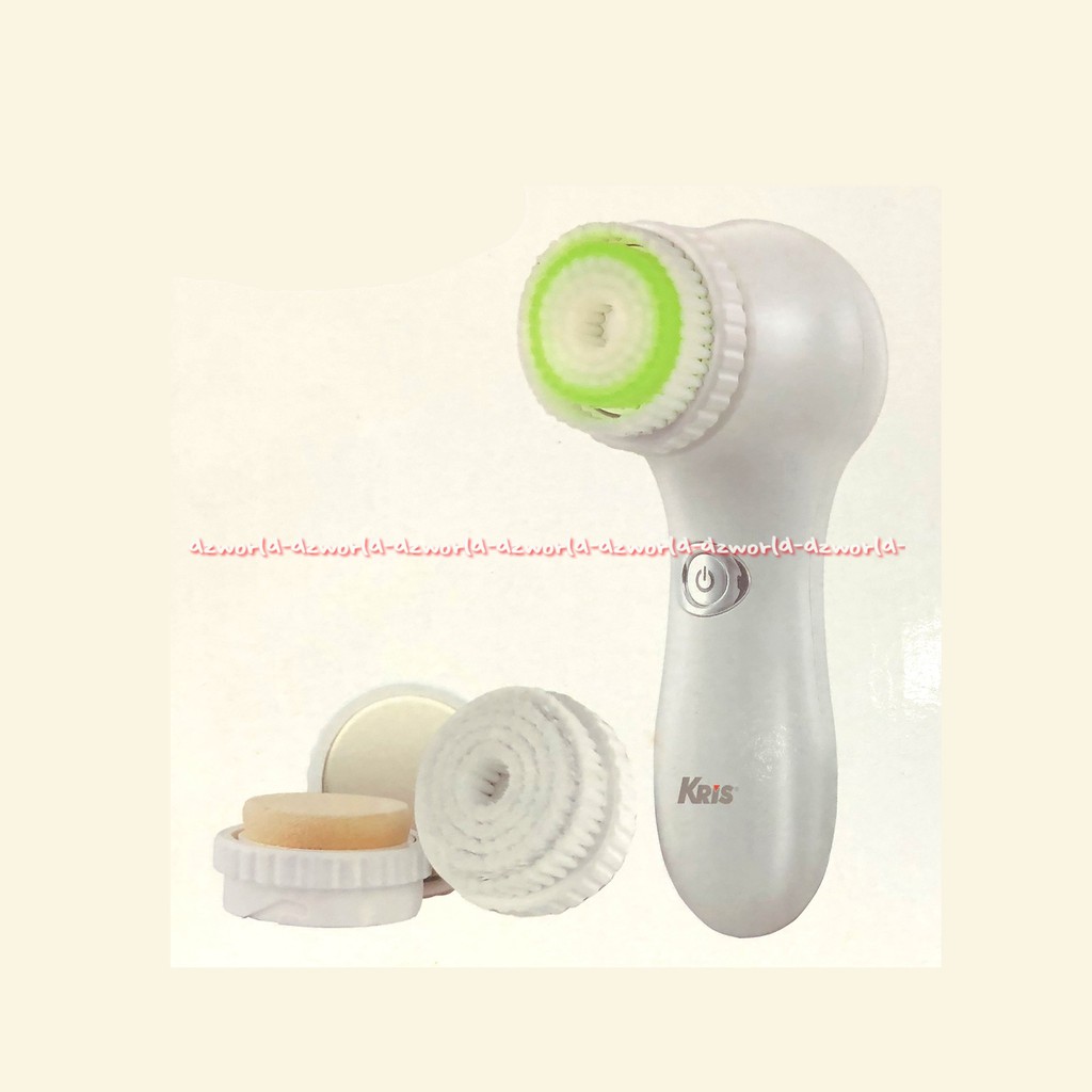 Kris Facial Cleanser Set Sponge Brush Recharge Alat Pembersih Wajah Muka dengan USB Charge