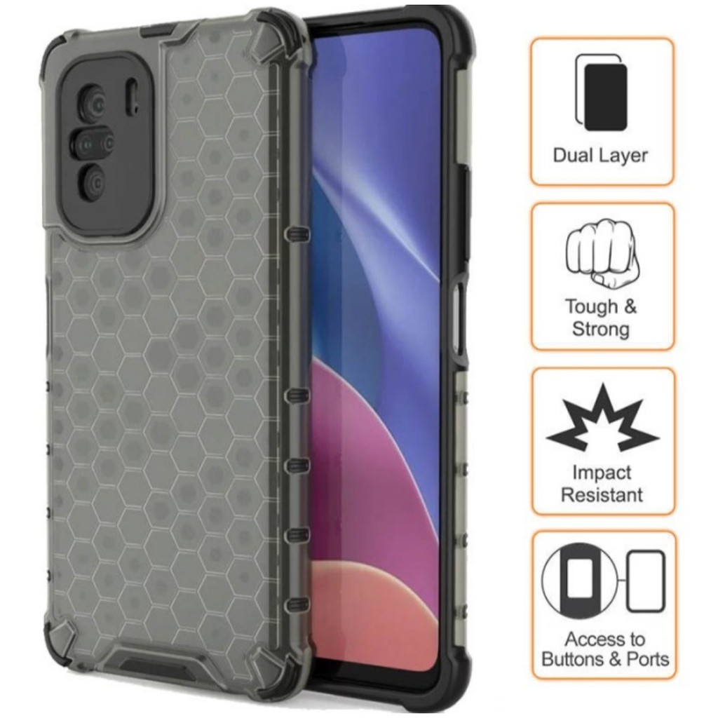 Rugged Armor Honeycomb POCO F3 F5 F4 F4 GT X5 X3 PRO NFC Case casing Cover