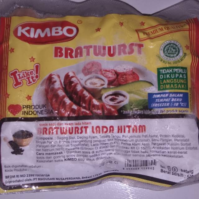 

KIMBO BRATWURST 500gr
