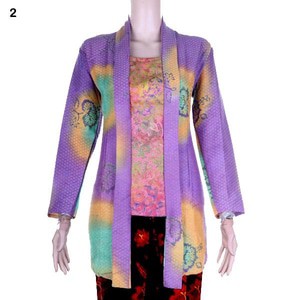 Kebaya Batik Gradasi Naomi 1 Size Sampai XXL - Batik Cap - Katun Dobbi