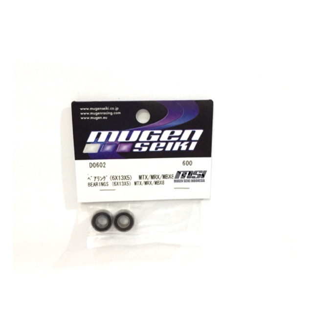 MUGEN SEIKI D0602 BEARINGS (6X13X5) MTX /MRX/MBX8