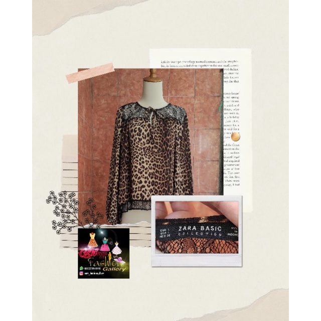 blouse leopard zara