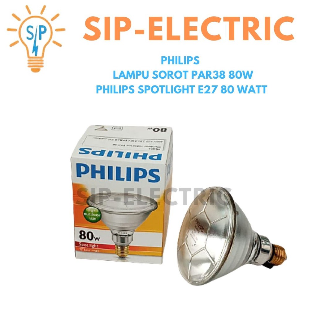 Philips Lampu Sorot Par38 80W / Philips Spotlight E27 80 Watt