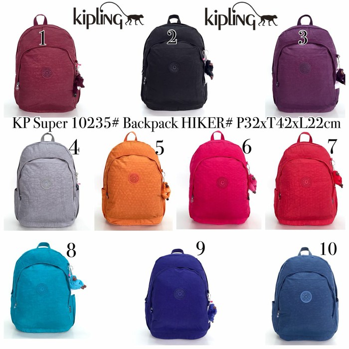 Tas ransel kipling super 10235 import / backpack kipling big size