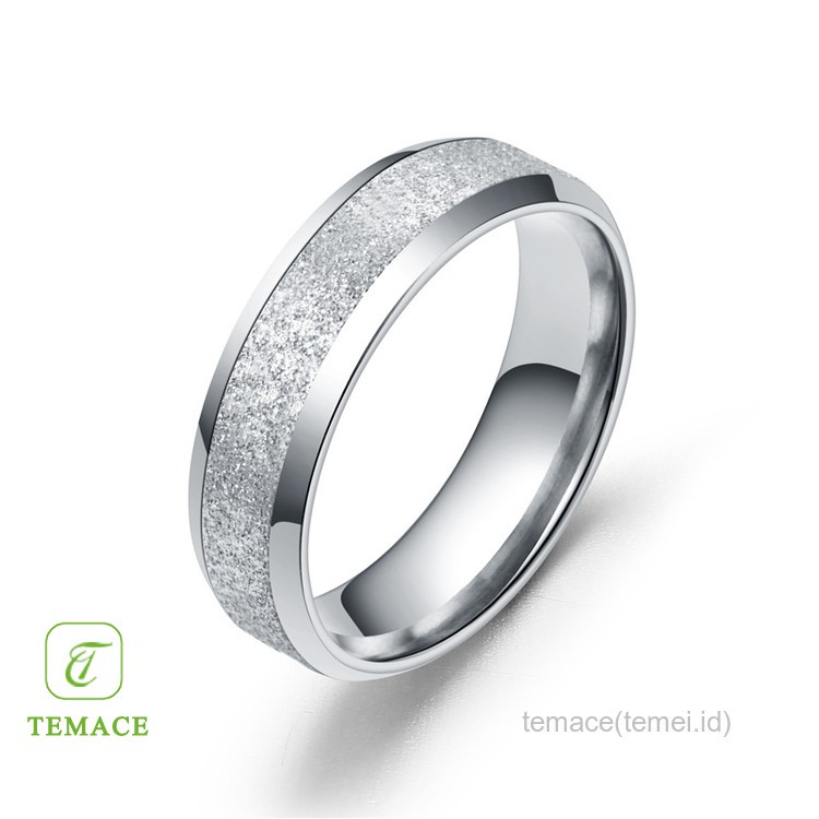 Cincin Couple Tunangan Nikah Kawin Ukir Nama Gold Titanium