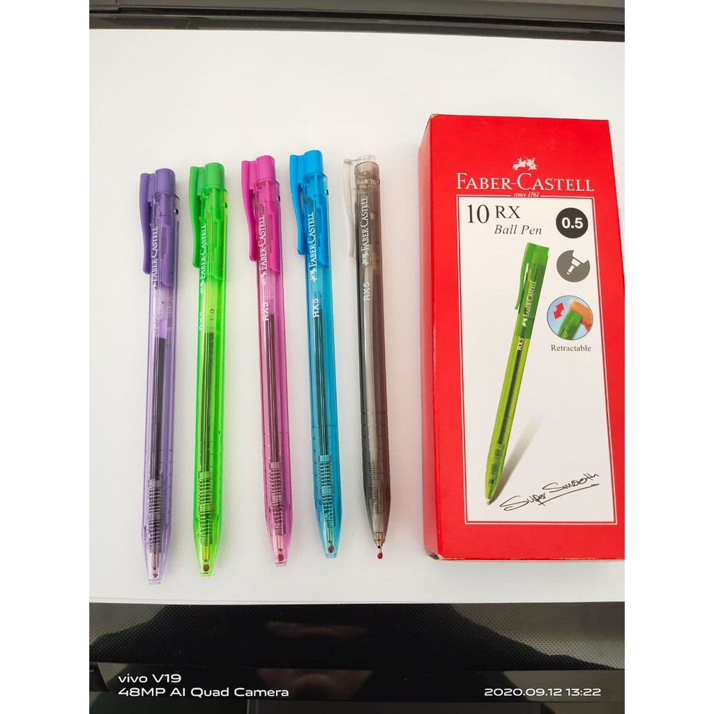 

PEN RX5 0.5mm FABER CASTELL BLACK INK pulpen pena