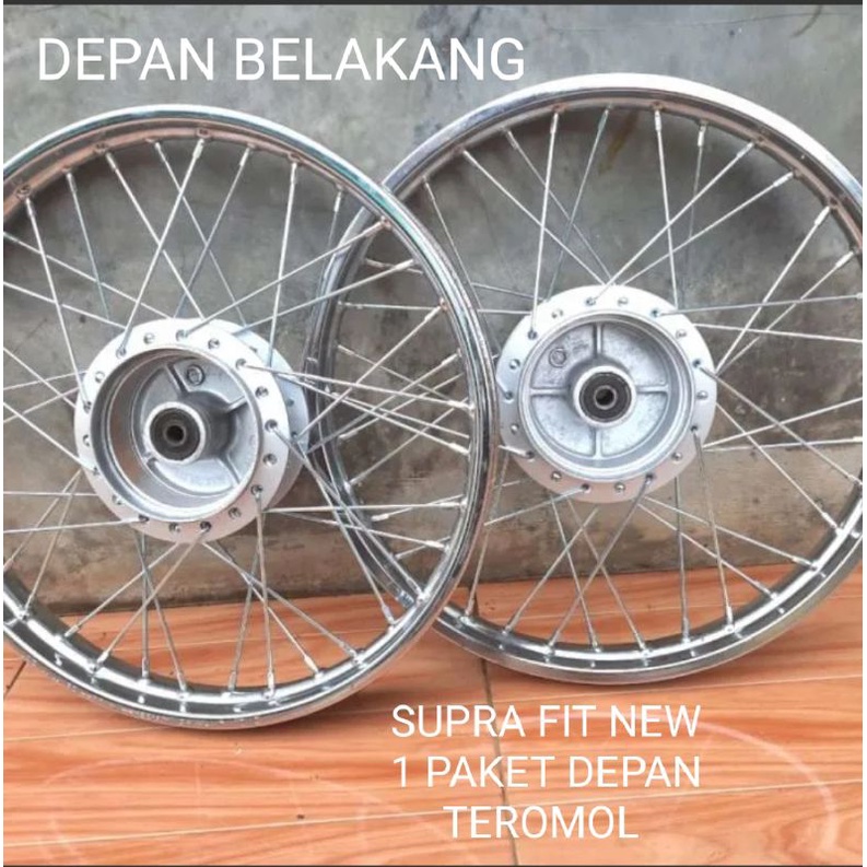 velek/velg Supra fit new depan belakang teromol PNP Kirana Supra x 125 karisma