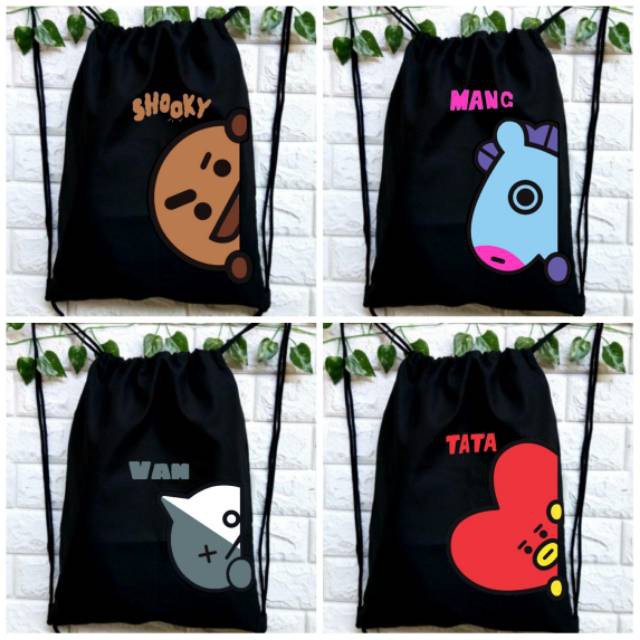 YA 444 - StringBag Terlaris / Tas Serut KPOP