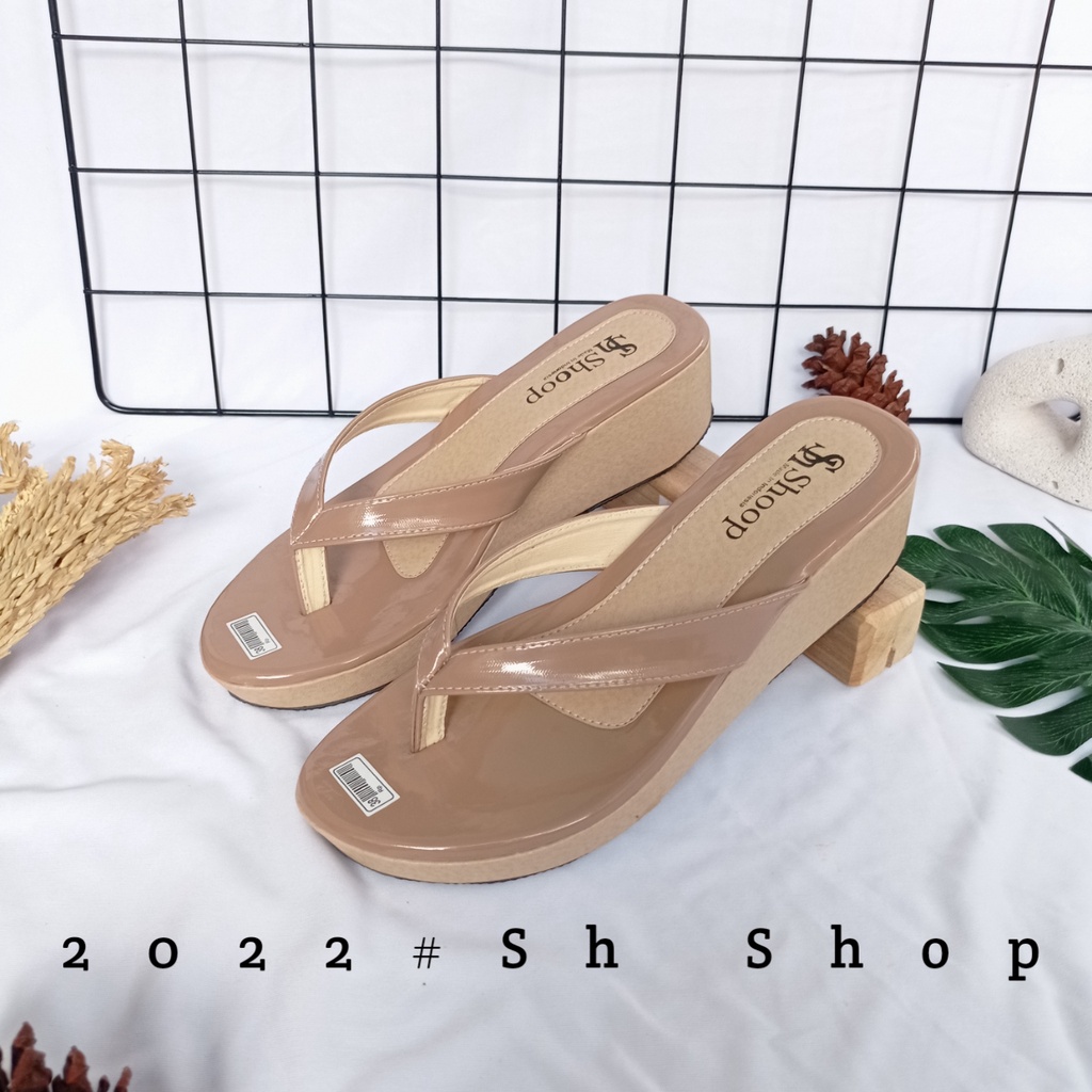 Sandal Wedges Wanita Terbaru / Sandal Wedges Jepit Wanita Termurah / Sandal Wedges Wanita Original